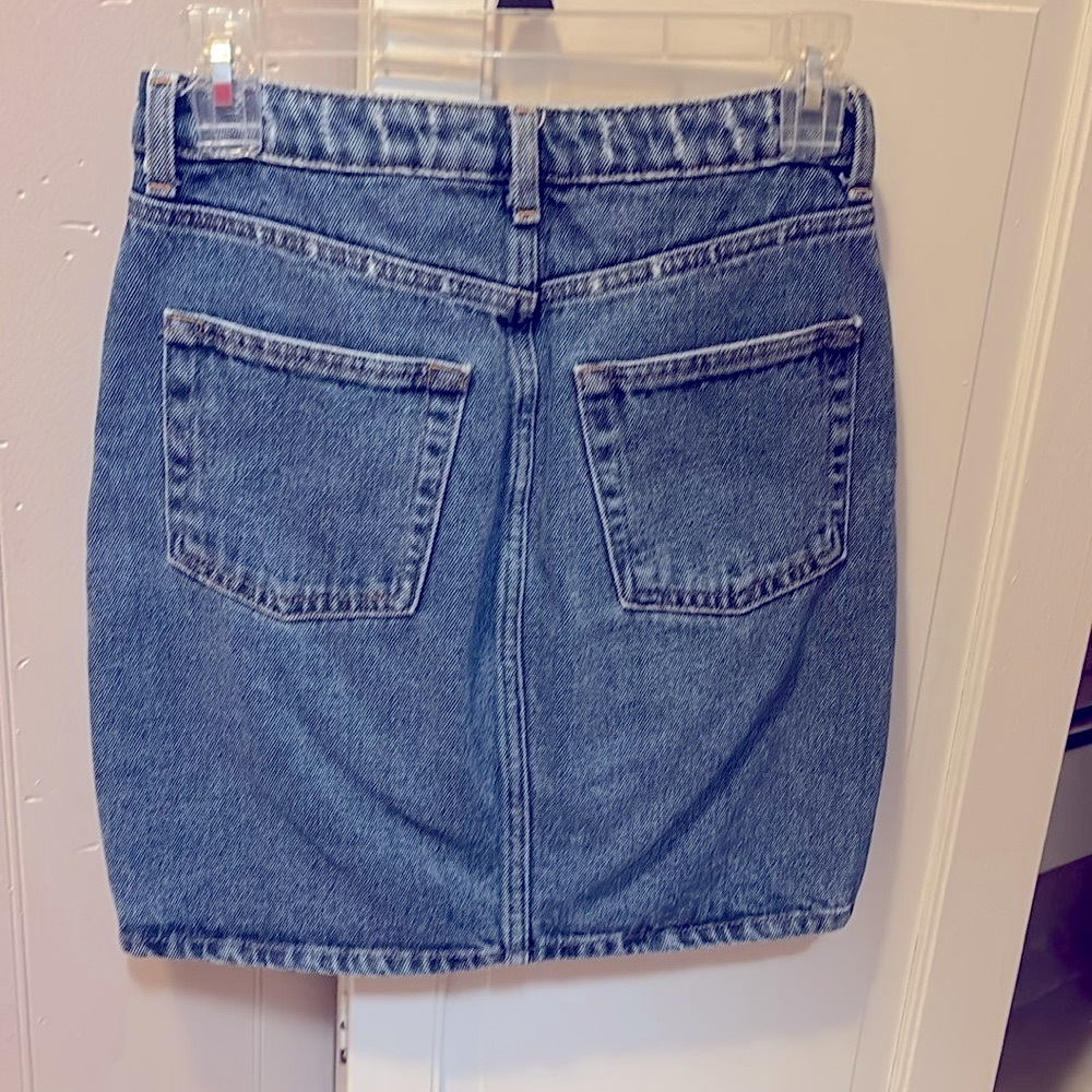 H&M Distressed Denim Skirt - Picture 2 of 6